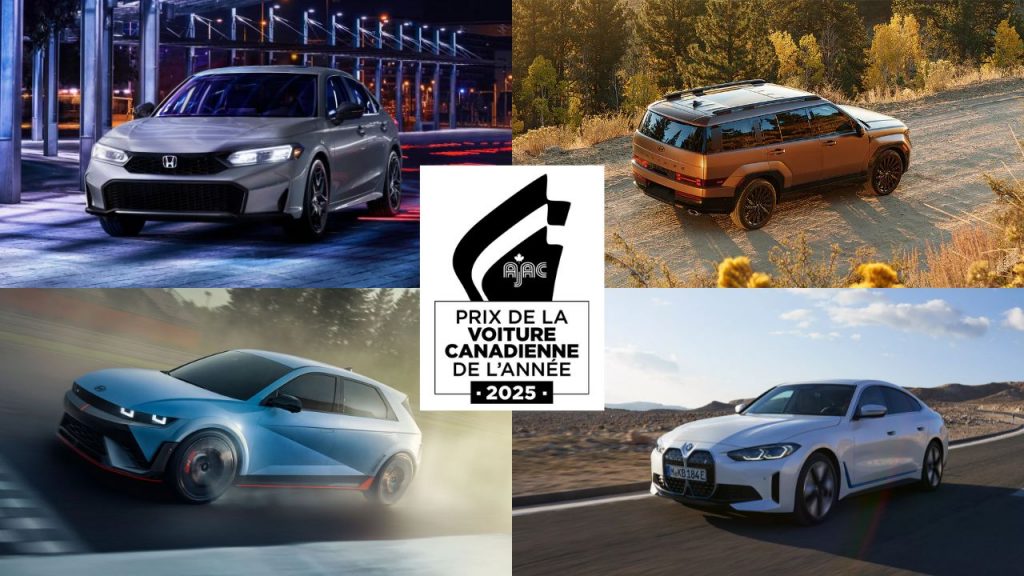 L’AJAC annonce les quatre modèles gagnants des prix de la Voiture canadienne de l’année 2025