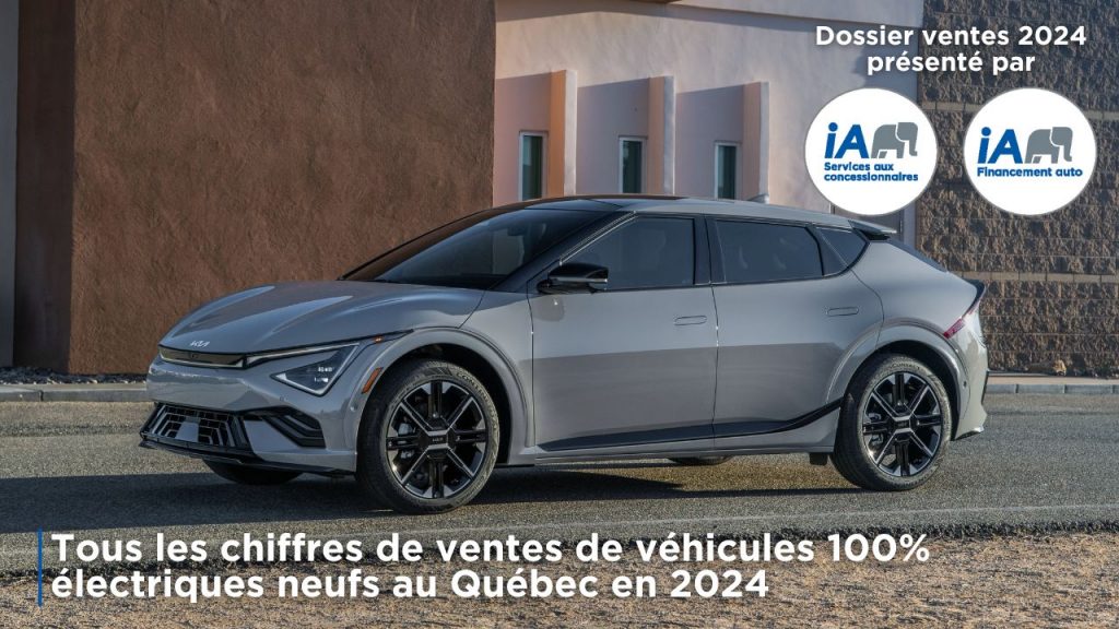 Tous les chiffres de ventes de véhicules 100% électriques au Québec en 2024